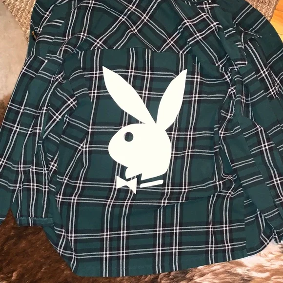 PLAYBOY Green Plaid Utility Jacket - Picture 4 of 5